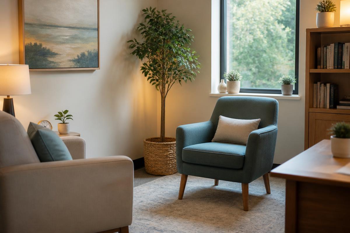 Modern clinical research consultation space at Precise Research Centers